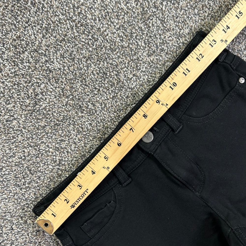 Pilcro and the Letterpress Serif Legging Pants Black Womens 26 Slim Velvet Felt - Picture 10 of 14